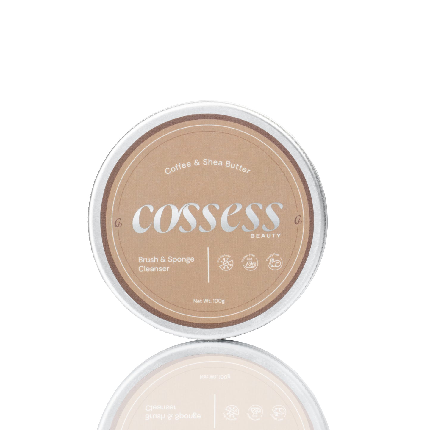 Coffee and Shea Butter Solid Makeup Brush And Sponge Cleanser