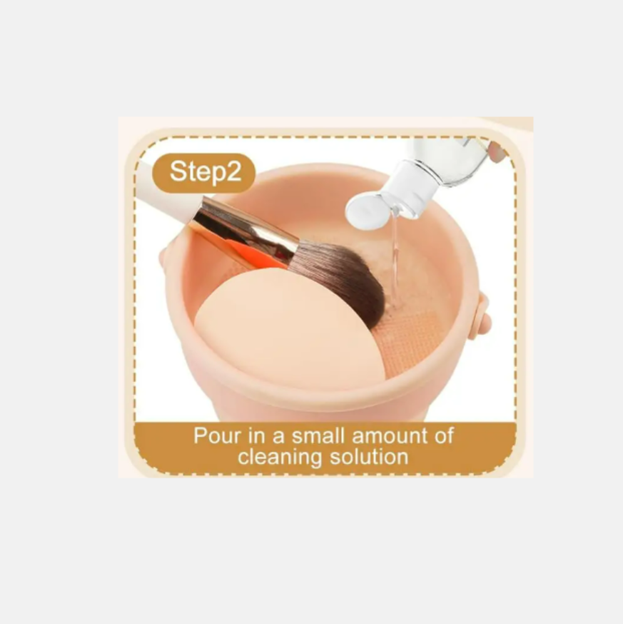 3 in 1 Silicone Make up Brush Cleaning And Drying Bowl