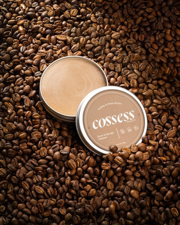 Coffee and Shea Butter Solid Makeup Brush And Sponge Cleanser