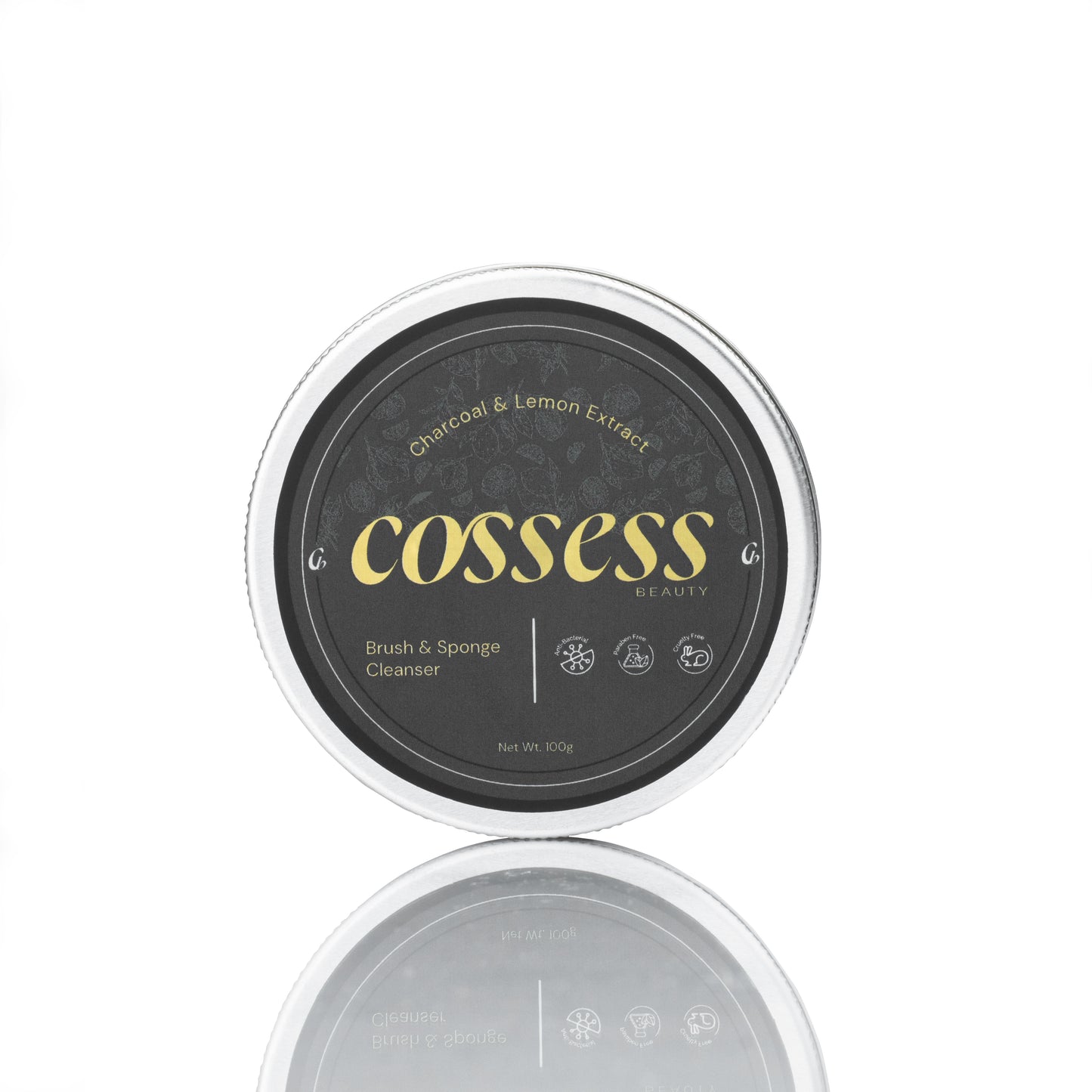 Charcoal and Lemon Solid makeup brush cleanser