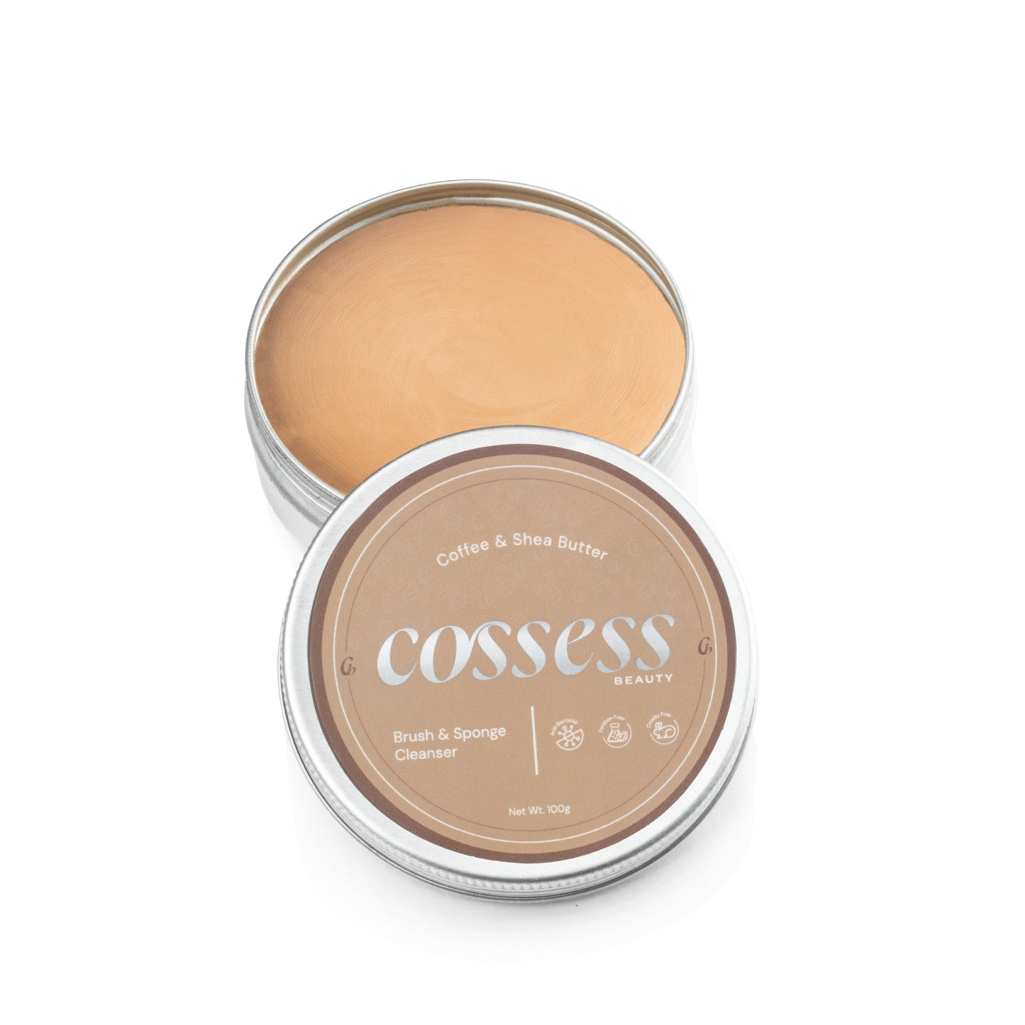 Coffee and Shea Butter Solid Makeup Brush And Sponge Cleanser